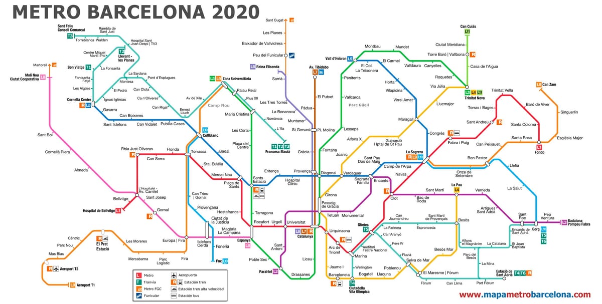 o aeroporto de barcelona mapa do metrô