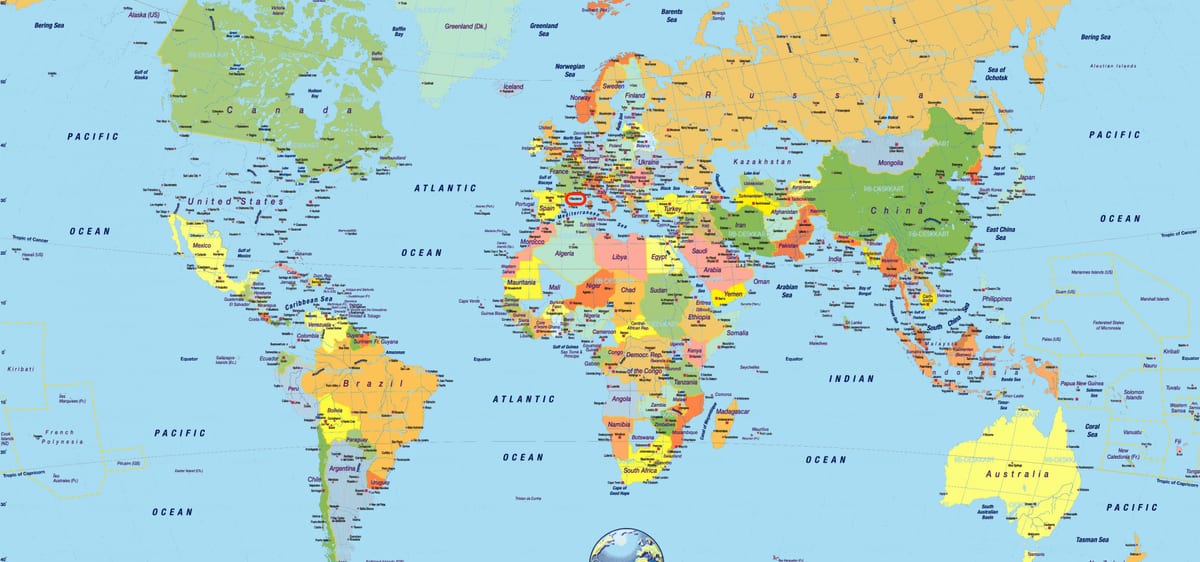 barcelona, espanha no mapa