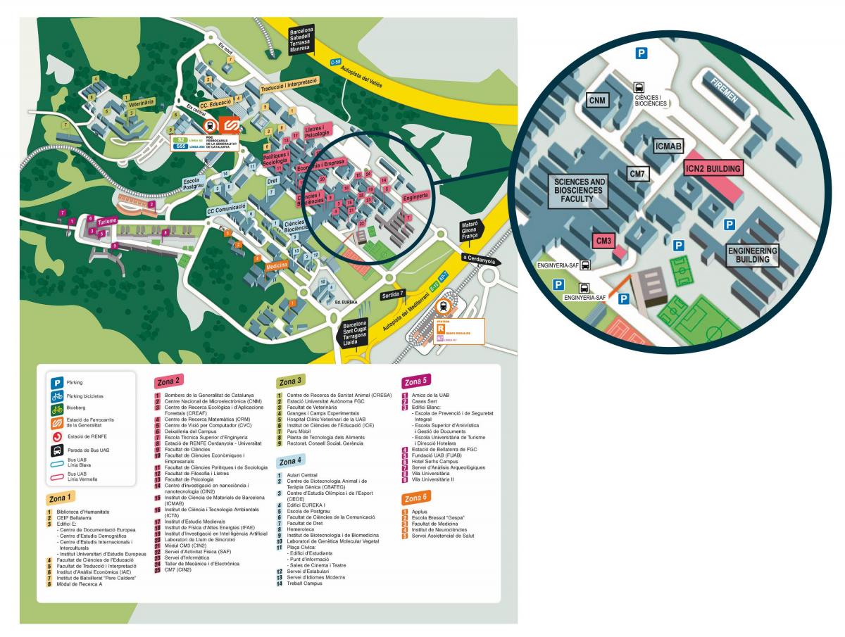 mapa do campus da uab