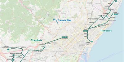 Bonde mapa de barcelona