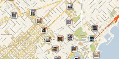 Mapa de barcelona museus