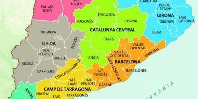 Mapa de barcelona região