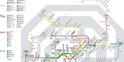 Barcelona de trem renfe mapa