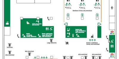 Barcelona, estação ferroviária de sants mapa