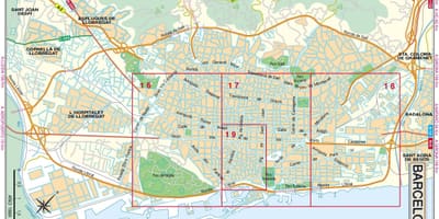 Mapa de barcelona estrada